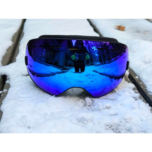 New Double Layer Anti Fog Lens Ski Goggles NATFIRE for Skiing Snowboarding - Picture 7 of 8